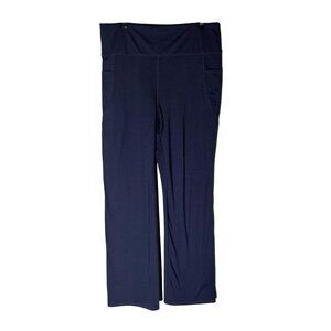 J .Jill Fit Performance High-Rise Bootcut Navy Blue Pants Size L